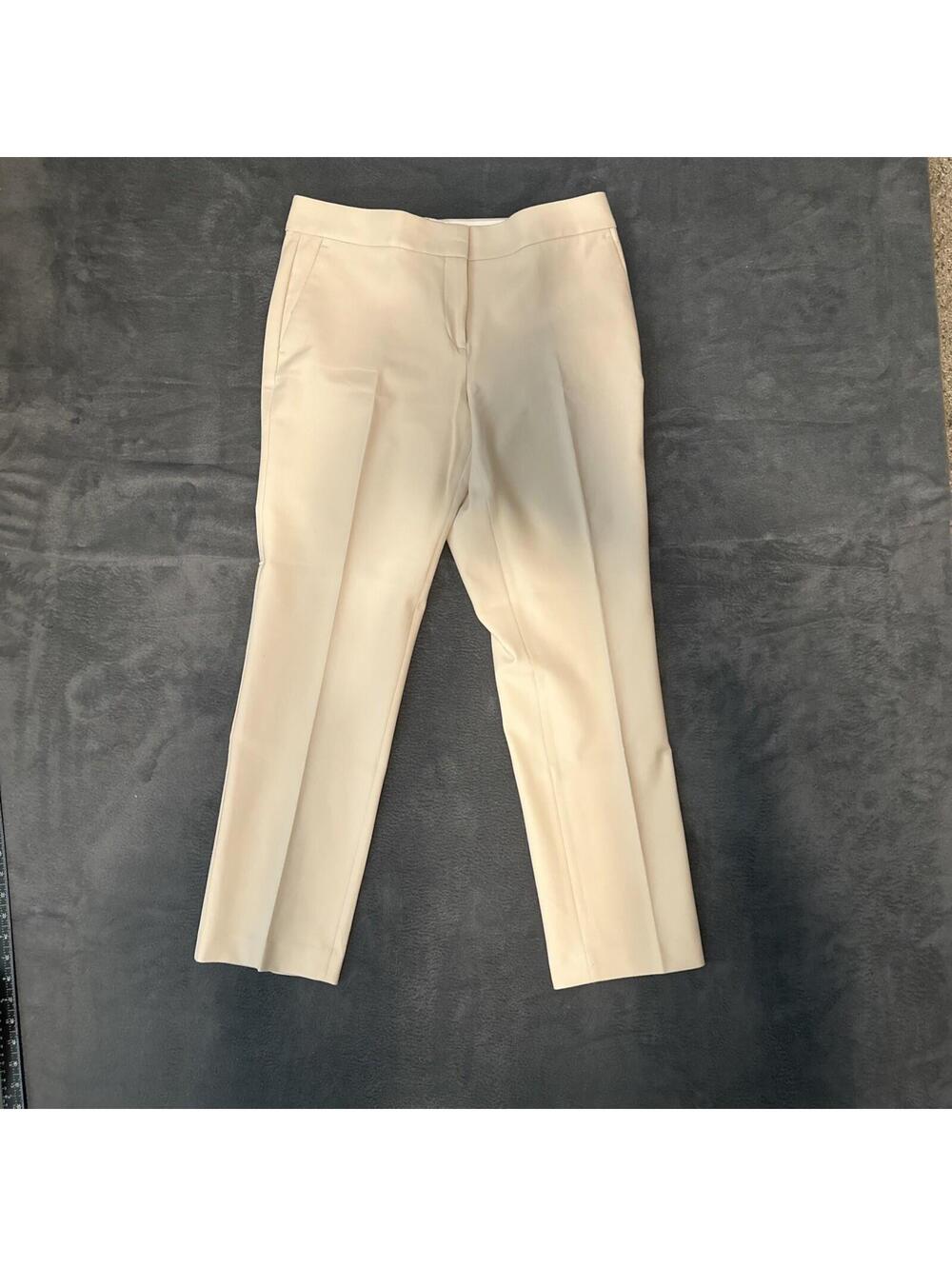Women's Ann Taylor Curvy Fit Beige Pants Size 8T Pockets Stretch  Business